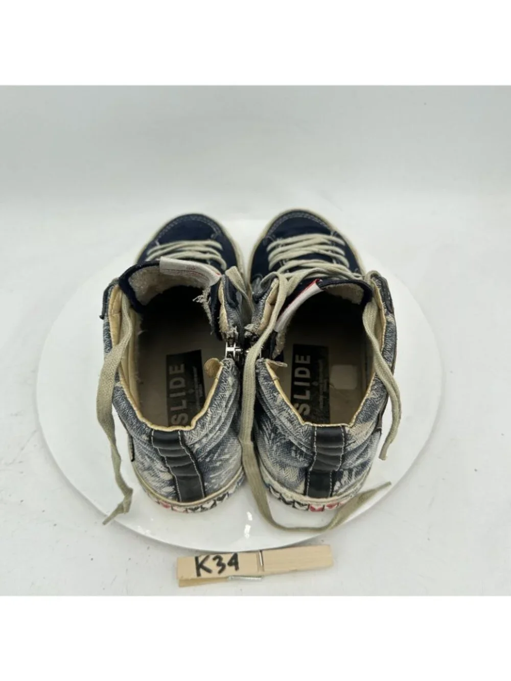 Golden Goose SLIDE Slip On EU 41 Womens 10 Denim Casual Shoes - Picture 9 of 11